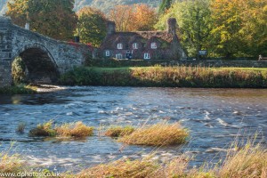The Tea Room on River Conway at Llanrwst, North Wales.